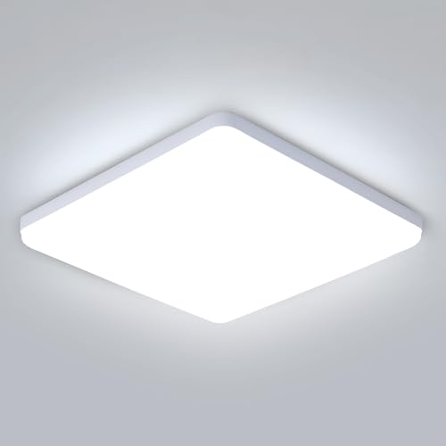 Design Ultrasottile: La nostra plafoniera LED ha un design molto minimalista e moderno, con una lunghezza laterale di 30 cm e uno spessore di soli 3.5 cm, perfetto per gli spazi con soffitti corti e compatibile con la maggior parte delle abitazioni e delle aree commerciali. Adatta per corridoi, bagni, cucine, armadi, scale, camere da letto, ingressi, uffici, hotel e altro ancora