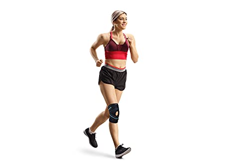 Kniebandage BLACKROX Genushock mit Silikonring für Sport und Fitness