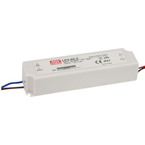 LED Fuente de alimentación 60W 12V 5A ; MeanWell, LPV-60-12