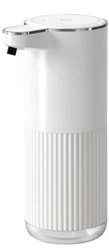 Automatic Soap Dispenser, Foaming Soap Dispenser Bathroom,Upgrade Adjustable Touchless Hand & Dish Electric Foam Soap Dispenser Waterproof Wall Mount Kitchen Soap Dispenser for Thin and Thick Liquid