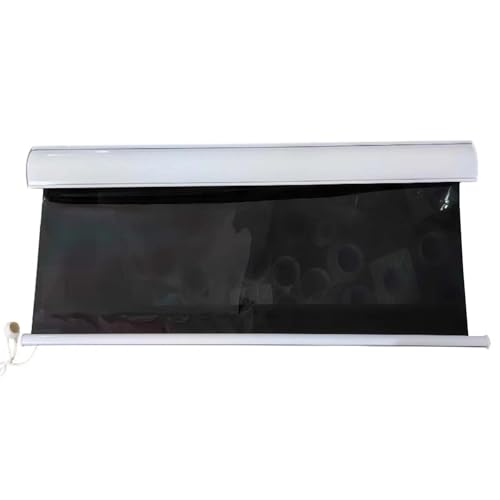 Estor Enrollable Estores Enrollables De Película Negra para Cocina, Oficina, Ventana, Unidireccional, Cortinas De Protección Solar, Altura 130cm 150cm 200cm(Top Install,130x130cm/51x51in)