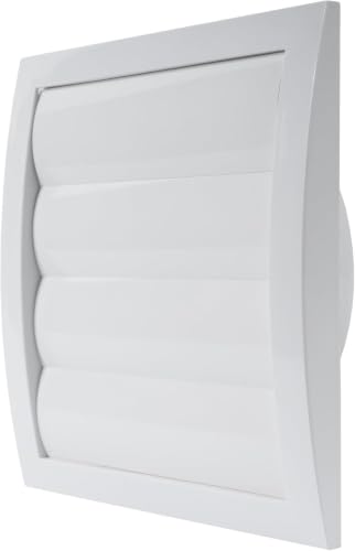 LftVents 6 White Gravity Vent Cover High-Airflow Exhaust Vent
