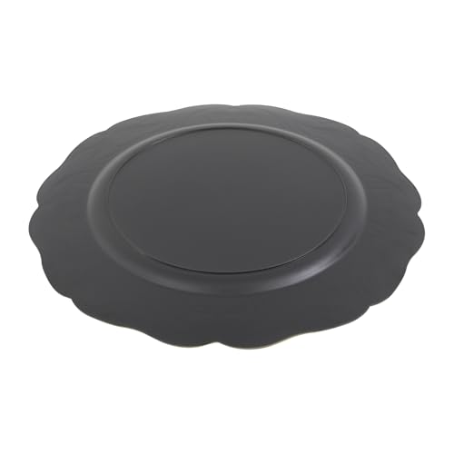 100 Platos Dorados Reutilizables de Plástico 12.8 in miniatura 6