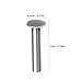JECOMPRIS 200pcs Stainless Steel Round Rivets Versatile Crafting Rivets for Industrial Repairs Projects Dome Fasteners for Metal Materials