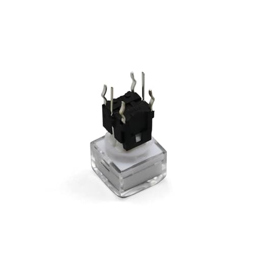 Interrupteur tactile carré TS5 avec LED verte pour circuits imprimés PCB x5 - 6
