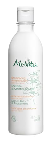 Melvita - Shampooing Anti-pelliculaire - Sans Sulfates - Apaise le Cuir Chevelu - Enrichi en Huiles Végétales pour Hydratation et Brillance - 250 ml