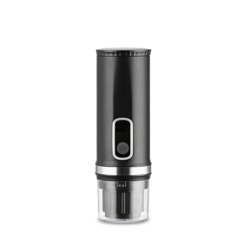 PRIXTON Cafetera Portátil Roma, Compatible con Café Molido y Cápsulas, 15 Bares de Presión, 90 W, Temperatura Ajustable, Depósitvo de 80 ml, Auto-apagado de Seguridad, Gran Autonomía