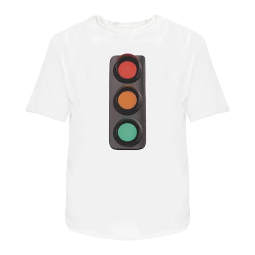 Image of Azeeda 'Traffic Light' Unisex T-Shirt - White, XXL (TA00240306)