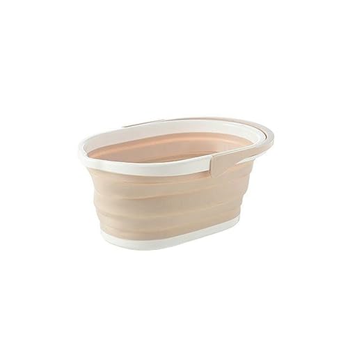 Diheohg 1 cubo de plástico para limpieza al aire libre, color caqui