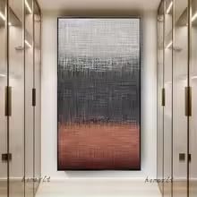 Tableau abstrait sur toile de transition moderne haute définition