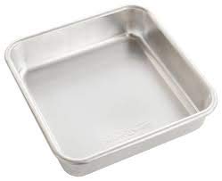 a2s Murti Aluminium Cake Baking tin/Mould Square Shape L-6, B-6, H-3 inch 1