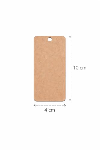 Image of MDF Bookmark Cutouts for Craft - Set of 30 (4x10cm) Plain Wood Sheet Blanks for Painting, Resin Art, Decoupage & DIY School Projects | Rectangular Wooden Tags for Kids & Professional Artists