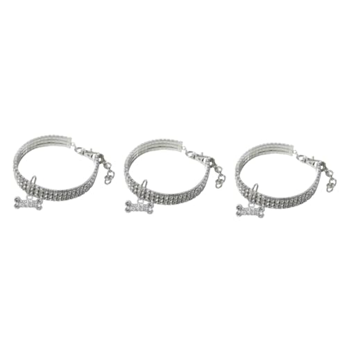 Collier élastique pour chien extensible avec strass et boucle sécurisée Housoutil - 2