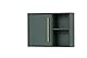 Schildmeyer Kent Hängeschrank 151117, waldgrün/Gold, 66,8 x 16 x 48,4 cm