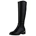 VAN HILL Damen Klassische Stiefel Blockabsatz Holzoptikabsatz Klassisch Schuhe 213782 Schwarz 39 Baby,Schwarz günstig Kaufen-VAN HILL Damen Klassische Stiefel Blockabsatz Holzoptikabsatz Klassisch Schuhe 213782 Schwarz 39
