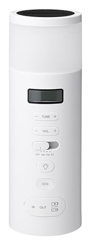 【多機能ラジオ】±0 防災ラジオ XAR-J010 (ホワイト) ソーラー 多機能 LEDライト スマホ充電 手回し 充電5パターン 防災グッズ 防災 防犯 SOSアラーム Bluetooth 電池切替 スピーカー コンデンサー式