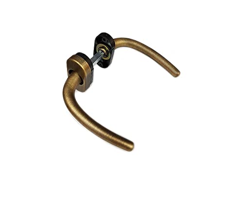 Maniglia accoppiata serie Miki con rosetta ovale e...