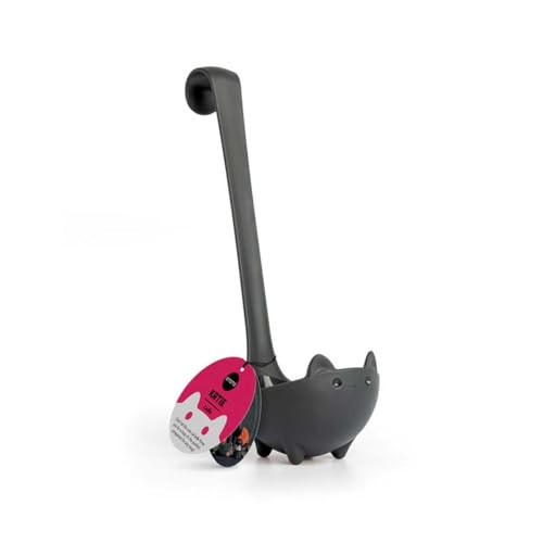 New!! Katie Cat Soup Ladle by OTOTO - Black Cat, Cooking Gifts, Gifts for Cat Lovers - Cat Gift, Cute Kitchen Accessories, Funny Kitchen Gadgets, Fun Gifts, Gravy Ladle (Katie Cat, Black)