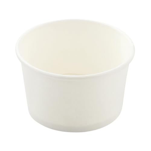 Image of Coppetta 5-Ounce Dessert Cups, 50 Disposable Ice Cream Cups - Lids Sold Separately, Sturdy, White Paper Frozen Yogurt Bowls, For Hot And Cold Foods, Perfect For Gelato Or Mousse - Restaurantware