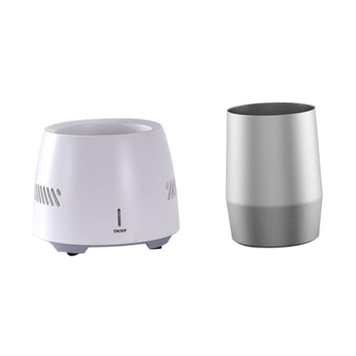 PEPLAYTAL Vaso Eléctrico de Enfriamiento Rápido Portátil Enfriador de Bebidas Nevera para Latas con Adaptador Eu para Escritorio y Viaje