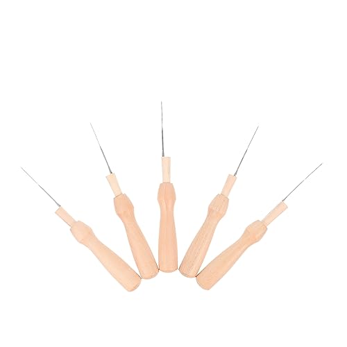 ULDIGI 5pcs Single Pointed Needle Punch Needle Felting Tools DIY Felting Needles for Wool Felting Crafts