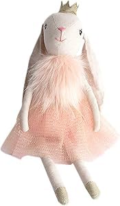 MON AMI Princess Bunny Animal Doll 18"/45.7 cm, Peach - Image 4