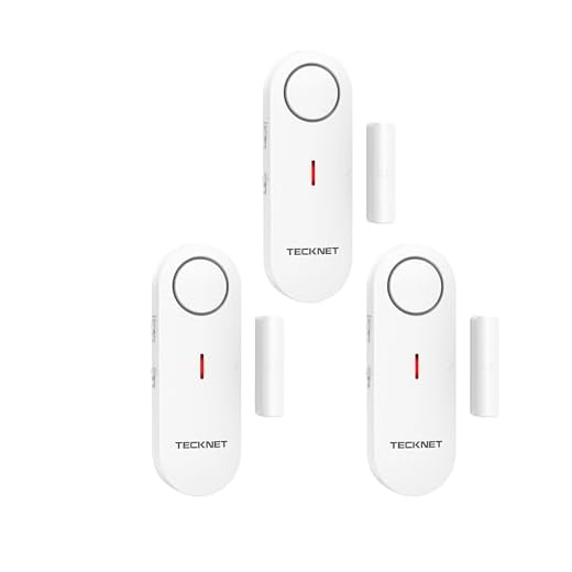 TECKNET Door Alarms for Kids Safety, Window Alarm Pool Alarms Door Alarm for Home Security, 2-in-1 Alarm & Chime, 3-Level Volume Control, Wireless Alarm for House Hotel Cars Sheds Caravans (3 Pack)