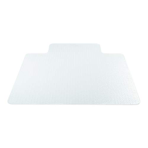 Deflecto SuperMat Plus Antimicrobial Medium Pile Carpet Chair Mat with Lip, Straight Edge, 36