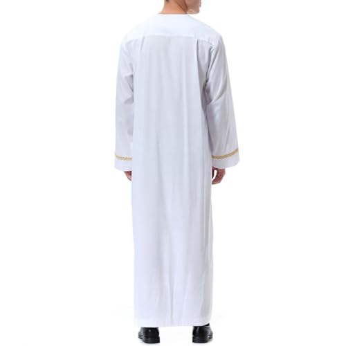Men's Robe Muslim Thobe For Men Sackcloth Prayer Robe Muslim Cloth Punjabi for Men Mens Nightgown Mens Kurta3