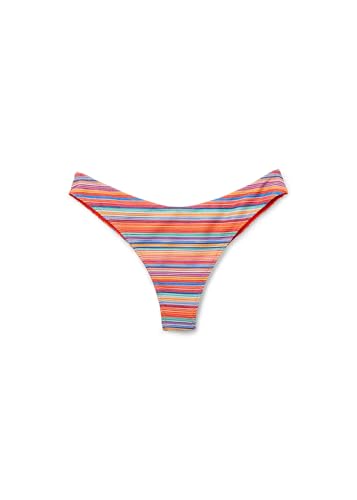 Woman's Brazilian Swimsuit Bottoms Colorful Stripes