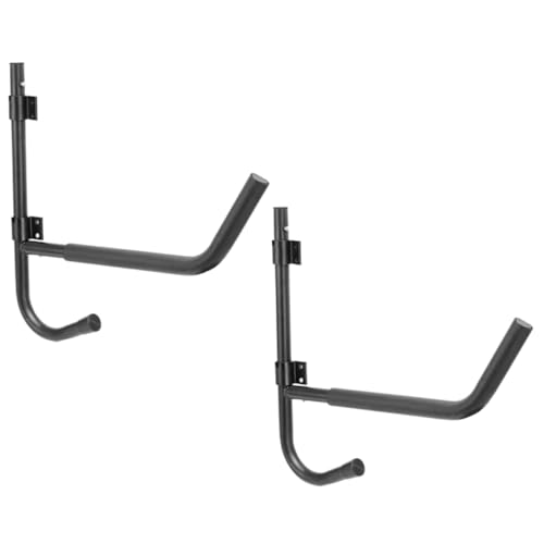 INOOMP 2sets Metal Kayak Storage Racks Wall-Mounted Canoe Holders Space-Saving Design Construction Easy Installation for Home Garage Use