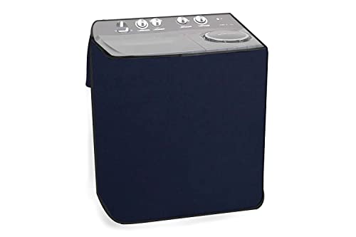Image of The Furnishing Tree Polyester Waterproof Semi Automatic Washing Machine Cover Compatible for Super General 8 Kg & 9 Kg, DxWxH In Cms: ( 51x83.8x96.5 ), Blue