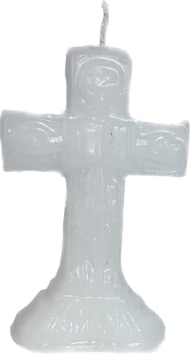 Floral Cross/Crucifix Altar Ritual Candle 5