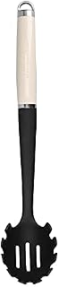 KitchenAid Pasta Server, Stainless Kitchen Utensil, Durable and Easy to Clean, Almond Cream