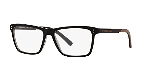 Brooks Brothers Men's Bb2048 Rectangular Prescription Eyewear Frames, Black Laminate/Demo Lens, 54 Mm #TOP1