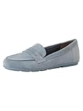 TAMARIS DAMEN LOAFER FLACH LEDER, BLAU, 39 EU