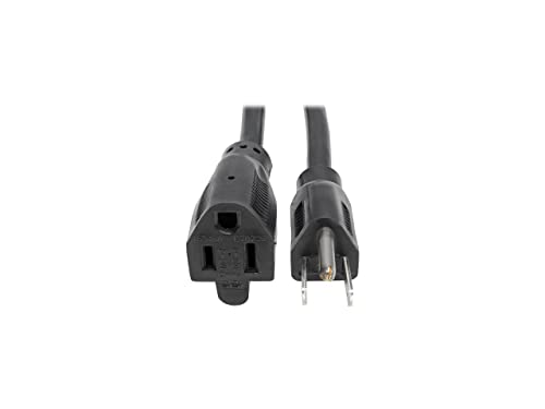 Image of Tripp Lite Heavy-Duty Standard Power Extension Cord, 15A, 14 AWG, (NEMA 5-15P to NEMA 5-15R) 3-Feet / 0.91 Meters, Lifetime Limited Warranty (P024-003)