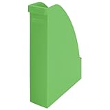  Lot de 6 Porte-revues Recycle, dos de 70 mm, en polystyrène choc recyclé, coloris vert