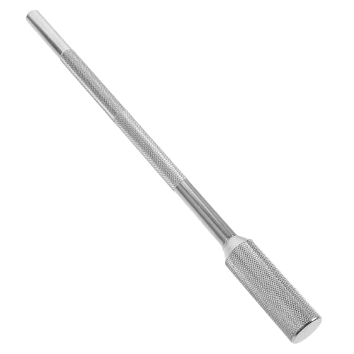 Soporte para cowbell Hemoton de doble varilla, montaje para batería con construcción metálica plateada y ajuste estable, compatible con bloques Jam miniatura 1