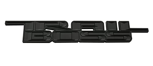 Image of 2pcs 2019-2021 Trail Boss Emblems 3D Badge Side Nameplate Decal Replacement for Chevy Silverado 1500 HD 2500 HD (Matte Black)