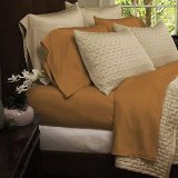 Bamboo Comfort Sheet Set - King Size 4pc Set -Wrinkle Free - Eco Friendly (King, Gold)