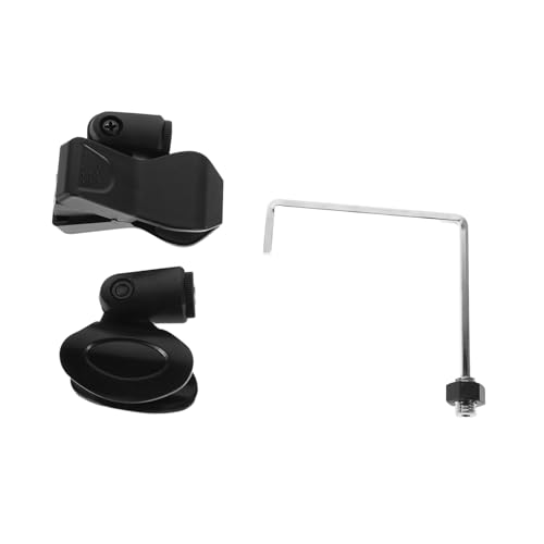 Toyvian Adjustable Saxophone Microphone Clip Secure Holder for Optimal Performance Easy Install Mic Clamp Firm Grip Design for Various Sax Reliable and Durable Microphone Mount