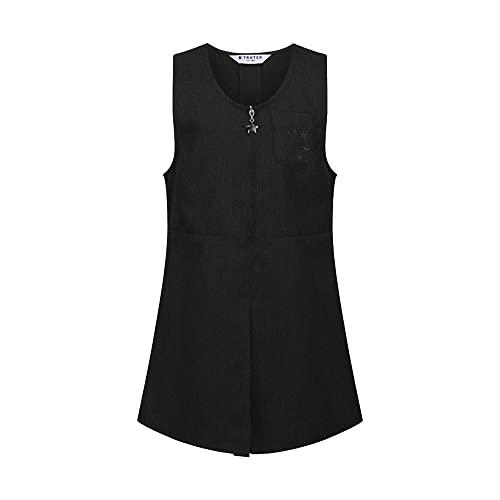 Vestido escolar para niña con cremallera frontal delantera de fácil apertura