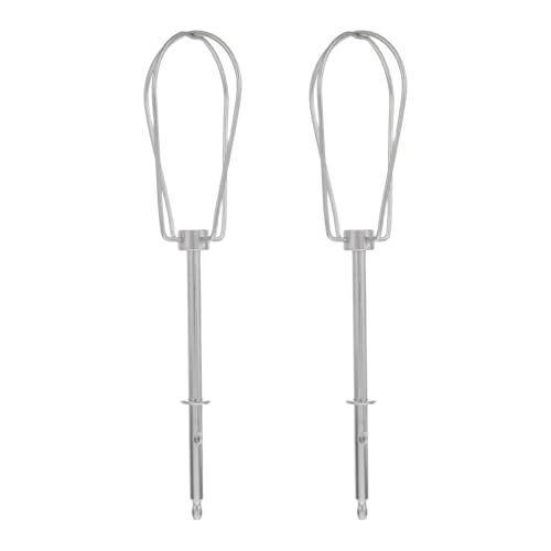 IMIKEYA 2 batidores de mano - Repuestos para batidora de huevos eléctrica de cocina - Repuesto de acero inoxidable para batidora de mano