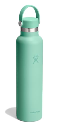 Image of Hydro Flask Water Bottle - Insulated Stainless Steel - Non Spill, Leakproof in 24 Oz Mermaid Green