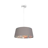 Suspension 40D Tunez blanche et taupe imprimée, idéale pour apporter une touche moderne et sophistiquée à n'importe quel espace. Son design unique met en valeur sans effort votre décoration.