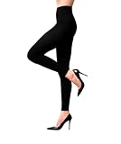 Terramed Women Advanced Footless Graduated Compression Microfiber Leggings Tights (Medium, Black)