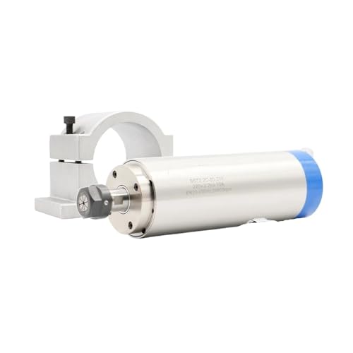 KACOME 2.2KW ER20 Water-Cooled Spindle Motor CNC 80x230mm 220v/380v 4 Bearings and 80mm Aluminum Round Spindle Holder(380v,Ceramic Ball Bearing)