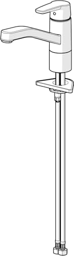 Mitigeur évier Hansa à bec orientable et mousseur intégré