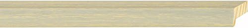 Picture Frame Moulding (Wood) 100ft Bundle - Distressed/Aged Contrast Grey Finish - 0.75" Width - 1 1/16" Rabbet Depth